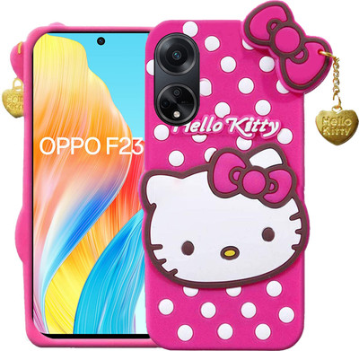 BOZTI Back Cover for Oppo F23 5G(Pink, 3D Case, Pack of: 1)