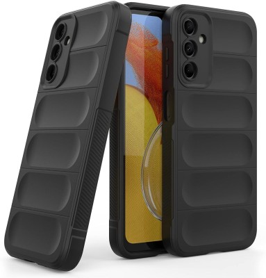 S-Hardline Back Cover for Samsung Galaxy M14 5G, Solid Liquid Magic Case Shockproof Plain(Black, Silicon, Pack of: 1)