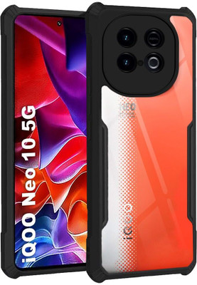 Micvir Back Cover for IQOO Neo 10 5G(Transparent, Black, Shock Proof, Pack of: 1)