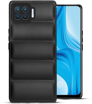 SMARTPOCKET Back Cover for Oppo F17 Pro(Black, Puffer, Silicon, Pack of: 1)