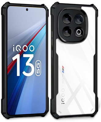 VISHRN Back Cover for iQOO 13 5G, iQOO 13, [IPK](Transparent, Grip Case, Pack of: 1)