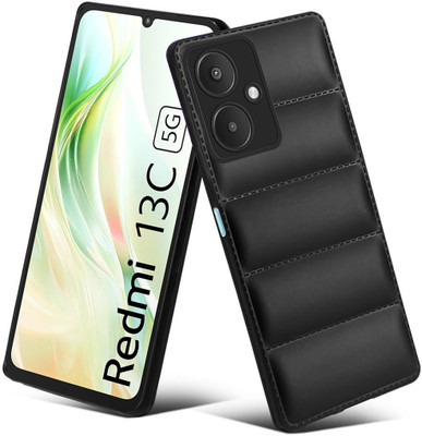 BOZTI Back Cover for Redmi 13C 5G(Black, Puffer, Silicon, Pack of: 1)
