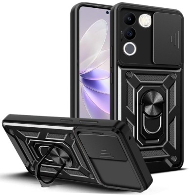 RUNICHA Back Cover for Vivo Y200 5G(Black, Shock Proof, Pack of: 1)