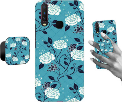 iCopertina Back Cover for Vivo Y12(Blue, Cases with Holder, Pack of: 2)