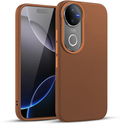 V-TAN Back Cover for vivo V50 5G(Brown, Waterproof, Pack of: 1)
