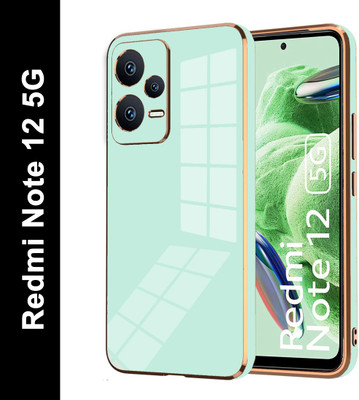 Micvir Back Cover for Redmi Note 12 5G(Green, Camera Bump Protector, Silicon, Pack of: 1)