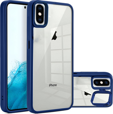 gadvik Back Cover for Apple iPhone XS Max(Blue, Transparent, Ring Case, Pack of: 1)