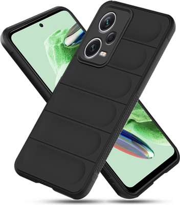 Valueactive Back Cover for Mi Redmi Note 12 5G, Redmi Note 12 Back Cover Case(Black, Camera Bump Protector, Silicon, Pack of: 1)
