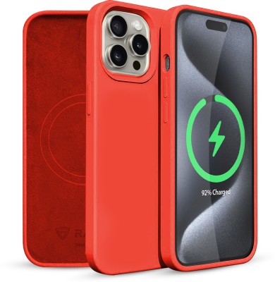 RAEGR Back Cover for Apple iPhone 15 Pro Max (6.7-Inch) (2023)(Red, Silicon, Pack of: 1)