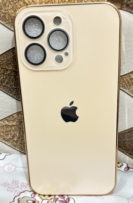 ICONICMOBILE Back Cover for APPLE IPHONE 13 Pro(Gold, Camera Bump Protector, Pack of: 1)