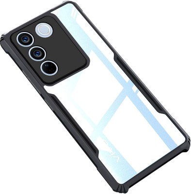 sadgatih Bumper Case for Vivo V27 (5G) / V27 Pro (5G) Cover | Camera Protection(Black, Shock Proof, Pack of: 1)