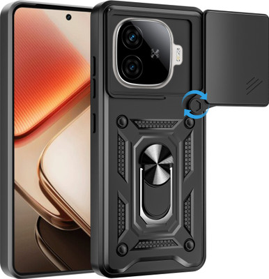 Artistque Back Cover for iQOO Neo 10R 5G(Black, Ring Case, Pack of: 1)