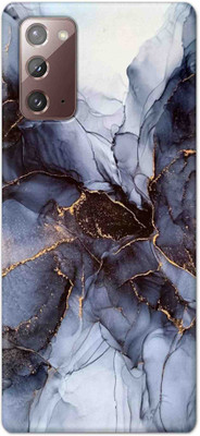 NDCOM Back Cover for Samsung Galaxy Note 20 White Marble Printed(Multicolor, Hard Case, Pack of: 1)