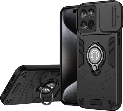 YUWOO Back Cover for MOTOROLA Edge 60 Fusion 5G, MOTOROLA Edge 60 Fusion 5G(Black, Shock Proof, Pack of: 1)