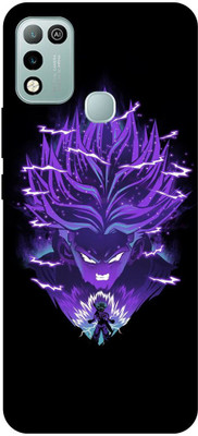 play fast Back Cover for Infinix Hot 10 Play, X688B, VEGETA, GOKU, DRAGON, BALL, Z(Purple, Hard Case, Pack of: 1)