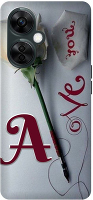 JUGGA Back Cover for OnePlus Nord CE 3 Lite 5G, A LOVES A NAME,A NAME, A LETTER, ALPHABET,A LOVE A NAME(Grey, Hard Case, Pack of: 1)