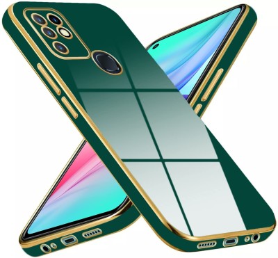 WellWell Back Cover for Infinix Hot 10(Green, Camera Bump Protector, Silicon, Pack of: 1)