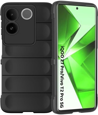 JASH Back Cover for iQOO Z7 Pro 5G, Vivo T2 Pro 5G(Black, Shock Proof, Silicon, Pack of: 1)