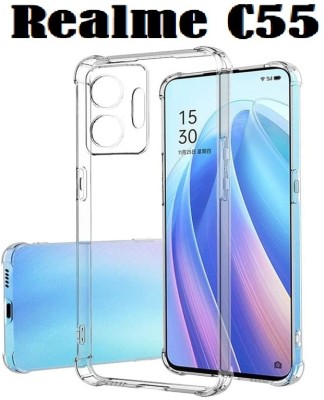 LIKEDESIGN Bumper Case for realme C55(Transparent, Shock Proof, Silicon, Pack of: 1)
