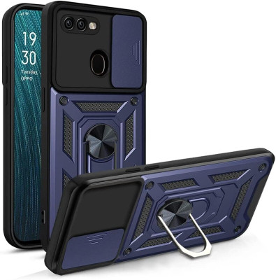 Elica Bumper Case for Oppo F9 / F9 Pro / A5 / A5s /A7(Blue, Rugged Armor, Pack of: 1)