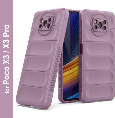 GLOBAL NOMAD Back Cover for Poco X3, Poco X3 Pro(Purple, Grip Case, Silicon, Pack of: 1)