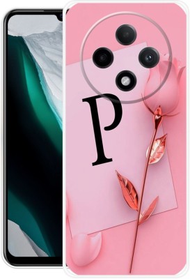 FEBOS Back Cover for OPPO F27 5G, P, Name, Letter, Alphabet, Pattern, 33(Pink, Flexible, Pack of: 1)