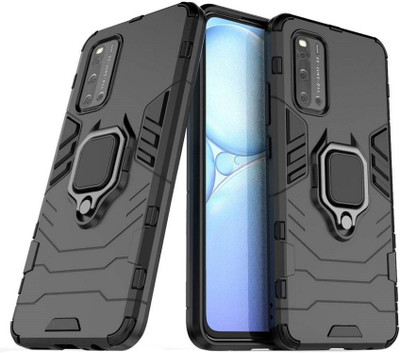 Cover Alive Back Cover for Vivo Y12S 2021(Black, Shock Proof, Pack of: 1)