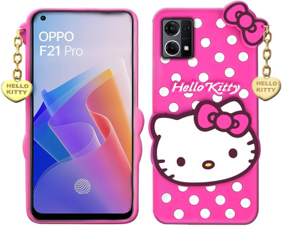 SMARTPOCKET Back Cover for Oppo F21 Pro 4G(Pink, 3D Case, Pack of: 1)