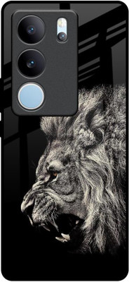 QRIOH Glass Back Cover for Vivo V29 Pro 5G(Multicolor, Grip Case, Pack of: 1)