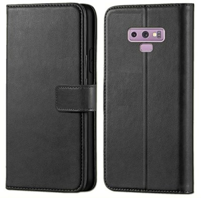 ClickAway Back Cover for Samsung Galaxy Note 9 Diary Black |Top Notch Product |Rich Look| Premium High Quality(Black, Dual Protection, Pack of: 1)