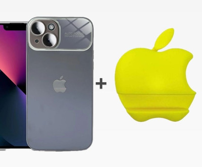 APH PRIME Back Cover for APPLE IPHONE 13(Grey, Yellow, Dual Protection, Silicon, Pack of: 1)