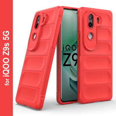 Zapcase Back Cover for iQOO Z9s 5G(Red, 3D Case, Silicon, Pack of: 1)