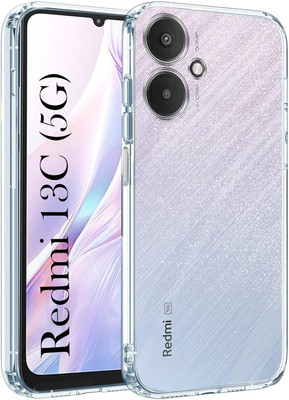 CASEVIBE Back Cover for POCO M6 5G, Redmi 13C 5G, POCO M6(Transparent, Flexible, Pack of: 1)