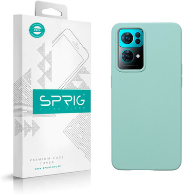 Sprig Liquid Silicone Back Cover for Oppo Reno7 Pro 5G, Reno 7 Pro 5G, Reno 7 Pro(Green, Microfiber Lining, Silicon, Pack of: 1)