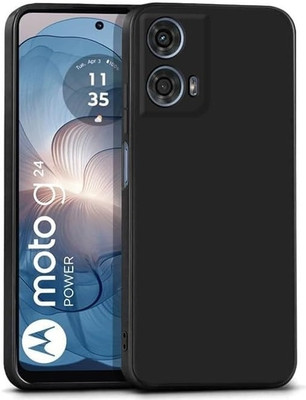 KrKis Back Cover for Motorola Moto G24 Power(Black, Grip Case, Pack of: 1)