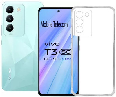 S-Softline Back Cover for Vivo T3 5G, Transparent Case HD Clear Flexible(Transparent, Pack of: 1)