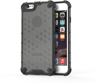 MOBIRUSH Back Cover for Apple iPhone 6s(Black, Dual Protection, Pack of: 1)