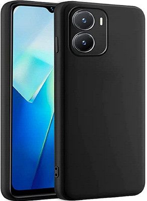 ZAMN Back Cover for VIVO T2X 5G(Black, Silicon, Pack of: 1)
