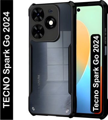 Flipkart SmartBuy Back Cover for Tecno Spark Go(Black, Dual Protection, Pack of: 1)