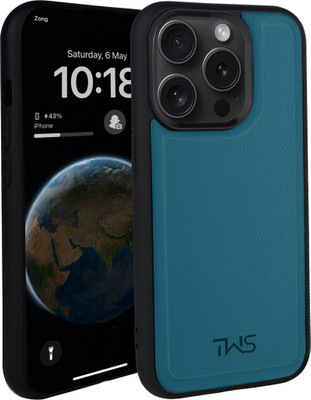 The Wallet Store Back Cover for iPhone 15 Pro(Blue, Flexible, Pack of: 1)