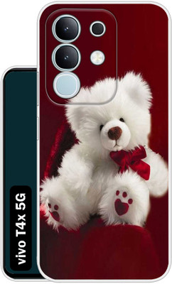 Case Club Back Cover for vivo T4X 5G(Red, Grip Case, Silicon, Pack of: 1)