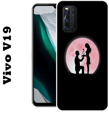 satyman Back Cover for Vivo V19(Multicolor, Dual Protection, Silicon, Pack of: 1)