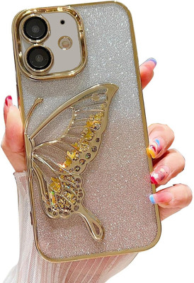 Mintzz Back Cover for Apple iPhone 12(Gold, Electroplated, Pack of: 1)