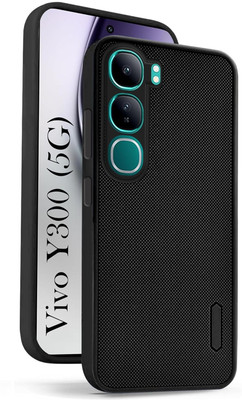 COVERHEAD Back Cover for Back Cover for Vivo Y300 5G- Anti burst Back Cover (Black, Dual Protection, Pack of: 1)(Black, Camera Bump Protector, Silicon, Pack of: 1)