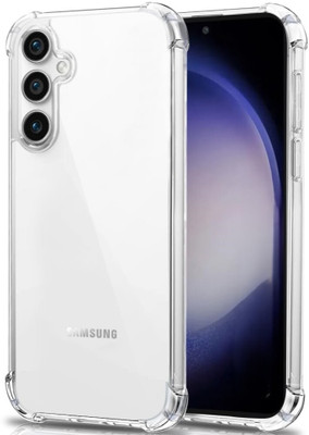 Vlmbr Back Cover for Transparent Back Cover Case for Samsung S24FE (Black, Silicon, Crystal Clear Pack.Q21(Transparent, Camera Bump Protector, Pack of: 1)