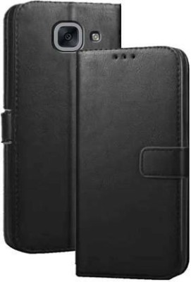 WishDeals Flip Cover for Samsung Galaxy J7 Max(Black, Dual Protection, Pack of: 1)