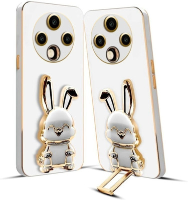 RESOURIS Back Cover for Oppo F27 Pro Plus 5G, Oppo F27 Pro Plus, OPPO F27 Pro+ 5G, OPPO F27 Pro+(White, Gold, Cases with Holder, Pack of: 1)