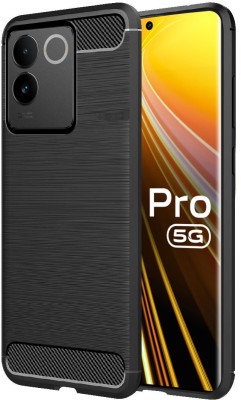BOZTI Back Cover for vivo T2 Pro 5G(Black, Grip Case, Silicon, Pack of: 1)