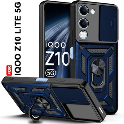 AESTMO Back Cover for iQOO Z10 Lite 5G(Blue, Slider, Pack of: 1)