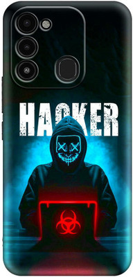 FeelWhiz Back Cover for Tecno Spark Go 2022, Tecno Spark 8C, Tecno Spark 9(Black)